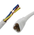 A white cable with three wires on it for Canada Hex Lights.